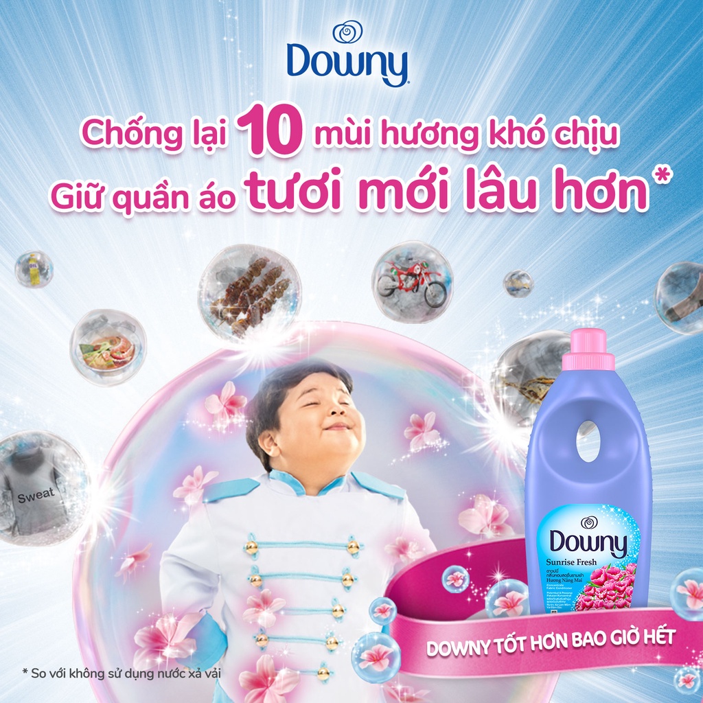 Nước Xả Vải Downy Chuyên Dụng Chai Lớn Tiết Kiệm 4L Mới:Chống Khuẩn 4L