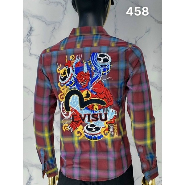 Sơ mi evisu  thêu