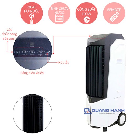 Quạt điều hòa Boss S102 100W giá tốt mát cả mùa hè