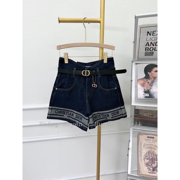 Quần short bò gấu viền D siêu phẩm