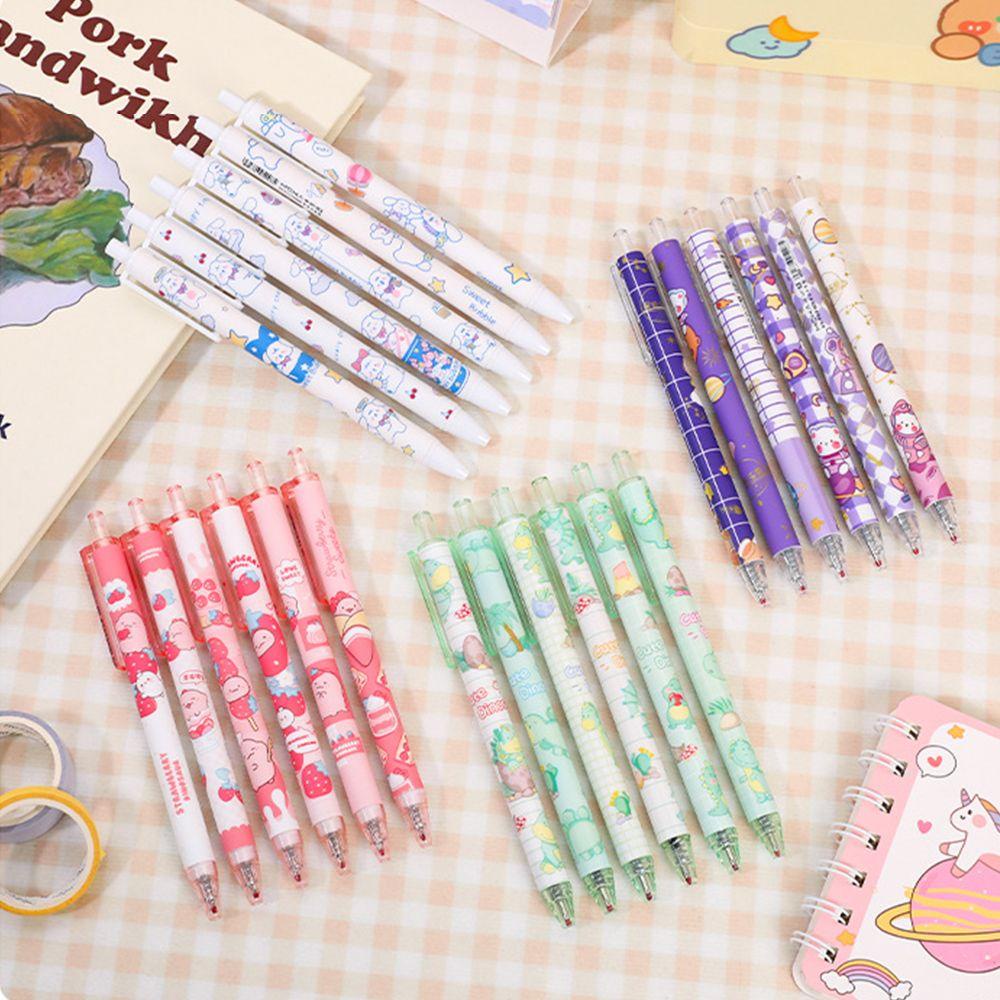 Set 12 Bút Bi Họa Tiết Hoạt Hình Dễ Thương