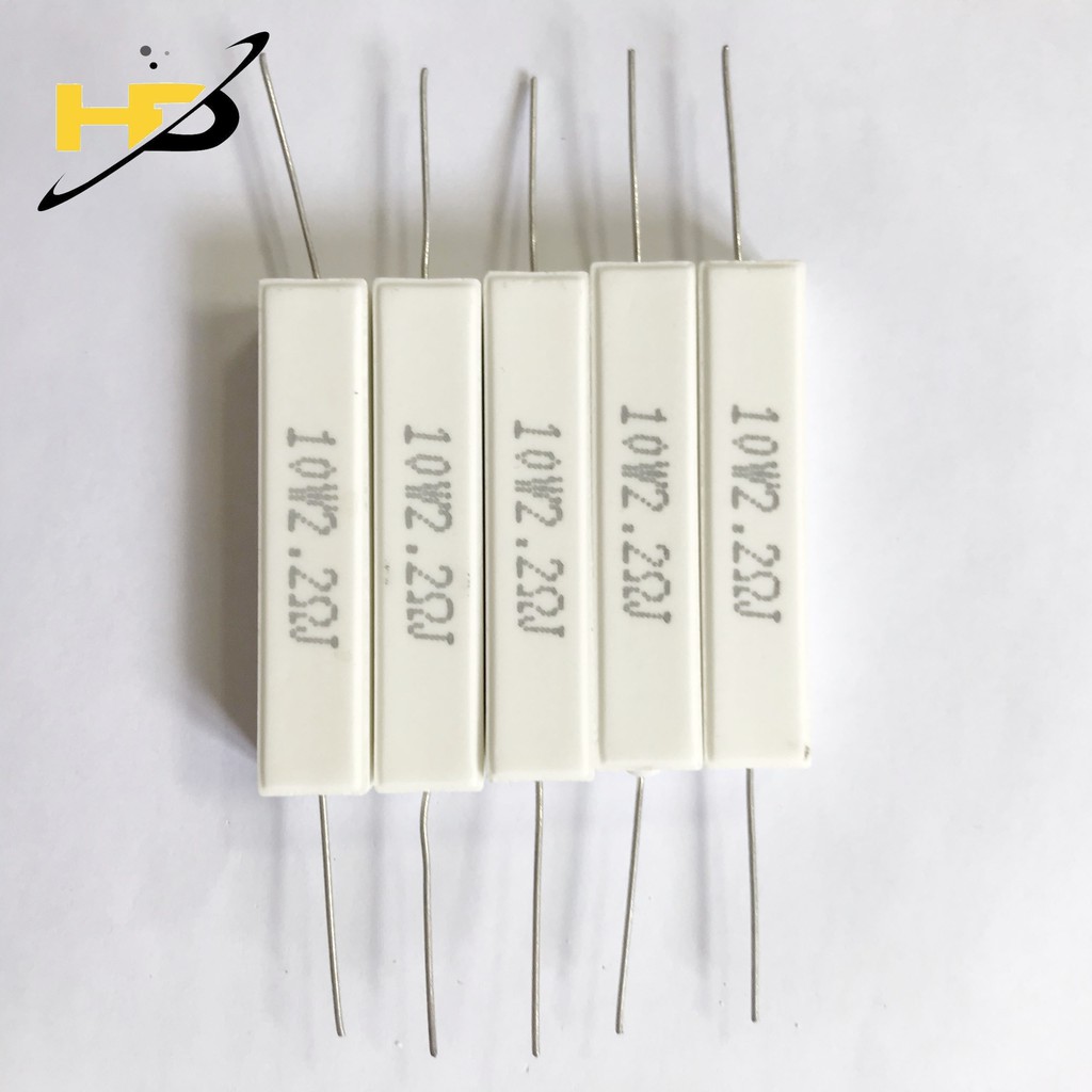 Điện Trở Công Suất, Bộ 10 Trở Sứ 10W 2.2Ohm Chân Đồng