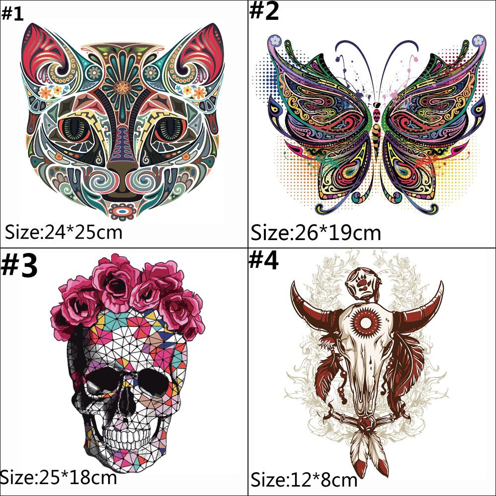 💕FAY💕 A-level Cartoon Animal Patches Dresses DIY Printing Heat Transfer Stickers T-shirt Clothes Washable Press Iron on Appliques