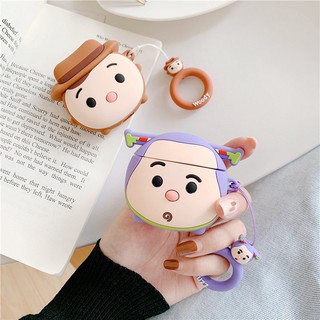 Vỏ Bảo Vệ Hộp Sạc Tai Nghe AirPods 1/2 pro Bằng Silicon Họa Tiết Hoạt Hình Woody BUZZ Lightyear Độc Đáo