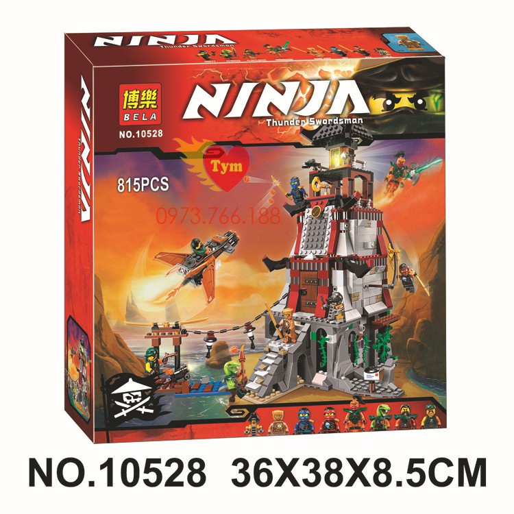 [Ảnh thật] Lắp ráp xếp hinh Lego Ninjago Bela Lari 10528 LELE 79346 lep..in 06037 : Cuộc Chiến Ngọn Hải Đăng The Lightho
