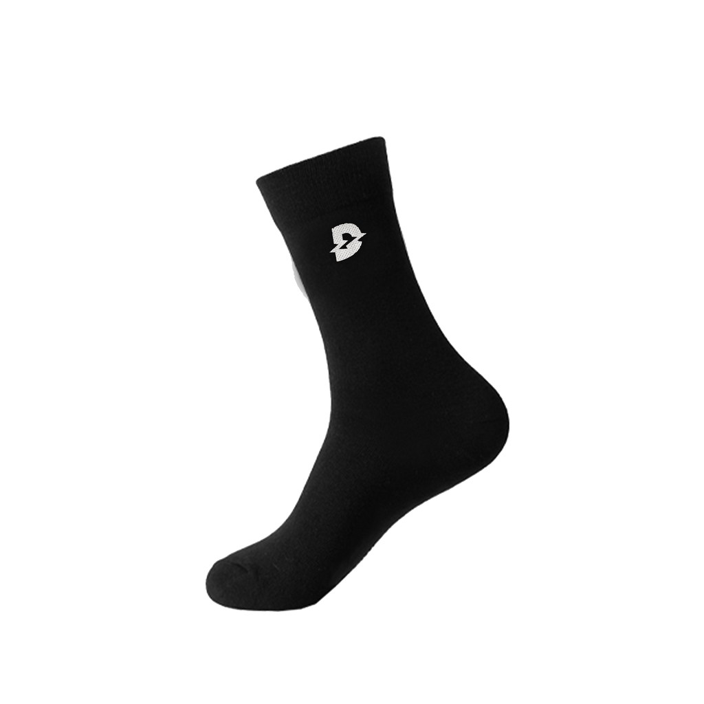 DAVIES Tất cổ cao unisex Socks D Logo