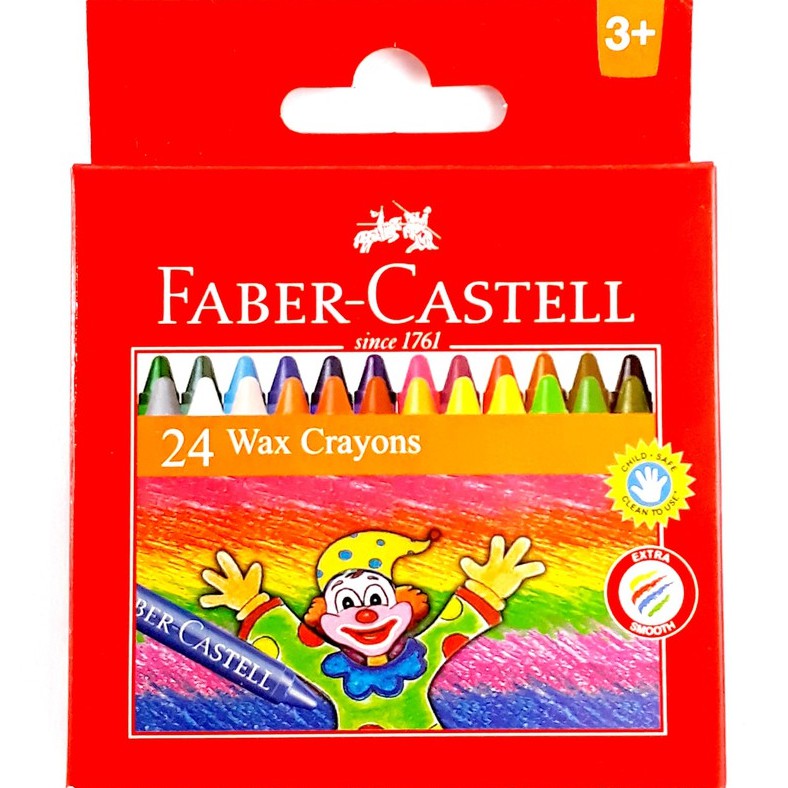 Faber-Castell (Hàng Mới Về) Bút Sáp Tẩy Lông 24w Tiện Dụng