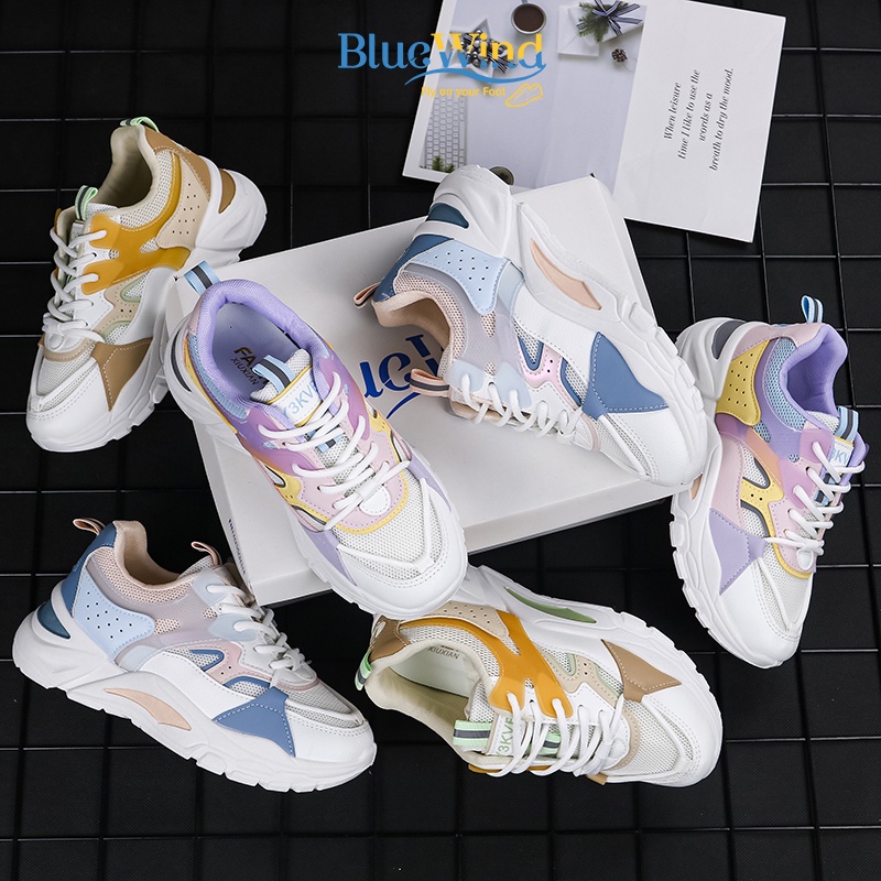 Giày Sneaker Phối Da Cao Cấp BLUEWIND 68796 | BigBuy360 - bigbuy360.vn