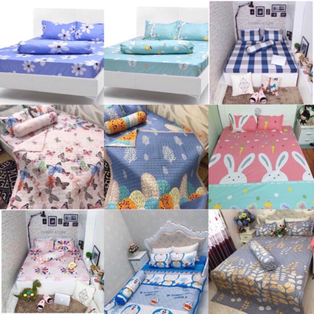 (Xả đợt 2 )Bộ ga kèm 2 vỏ gối