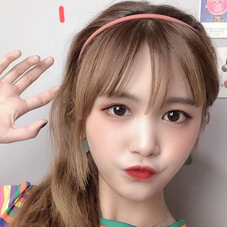 Băng Đô Cài Tóc Mỏng Màu Trơn Đơn Giản Thời Trang Hàn Quốc