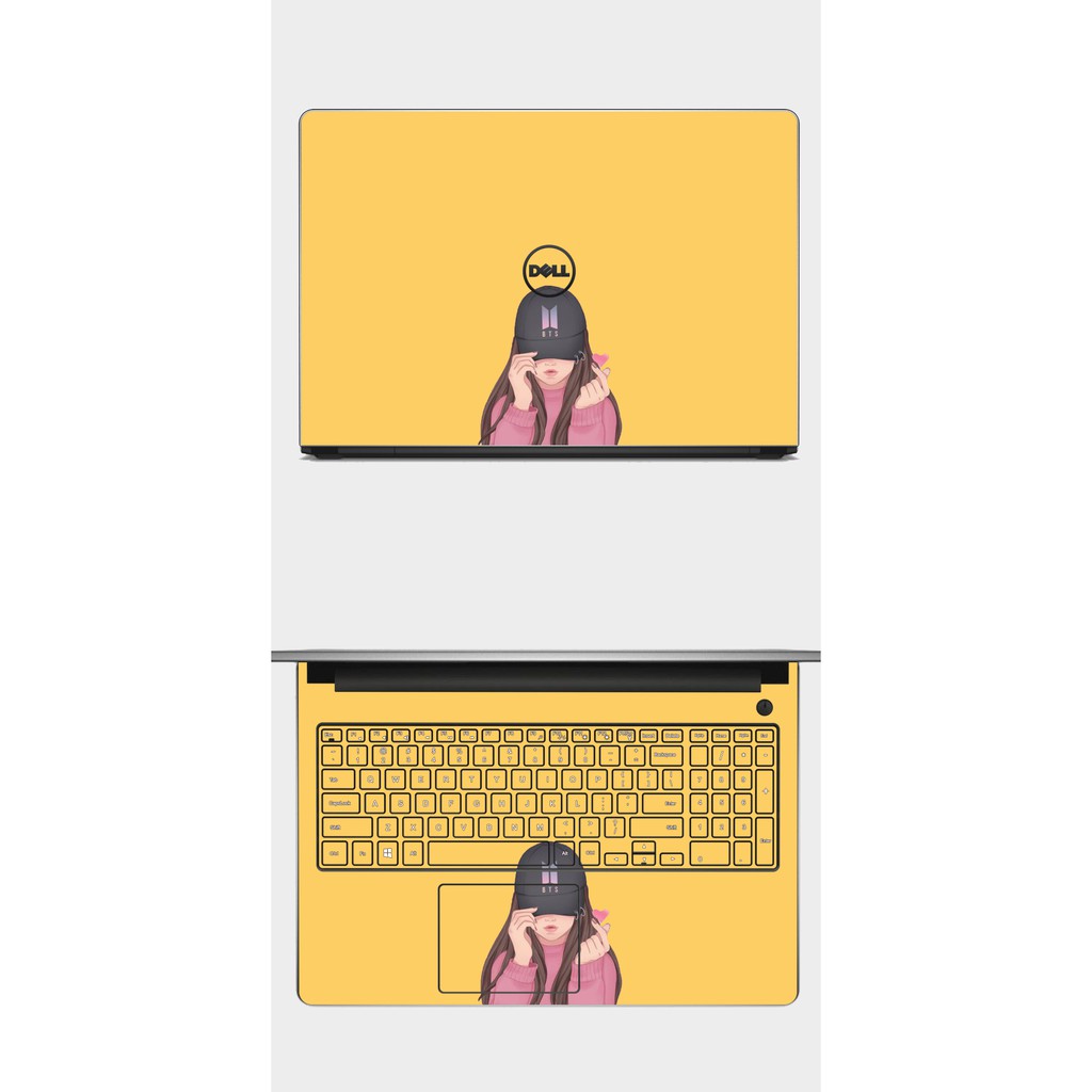 [SKIN MÀU VÀNG] Mẫu skin laptop màu vàng. Full Các Dòng Như: Dell, Hp, Acer, Asus, Macbook,...in hình theo yêu cầu