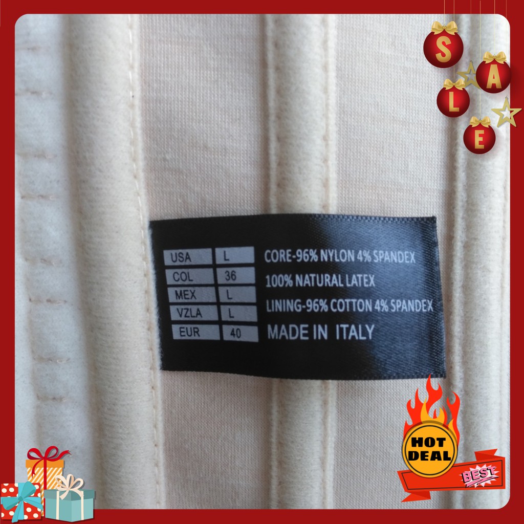 [HÀNG ITALY] Combo Đai Latex 25 xương 25cm+ Thanh Nối Tăng Size, Đai Nịt Bụng Giảm Mỡ (Dành cho người cao <= 1m65) | BigBuy360 - bigbuy360.vn