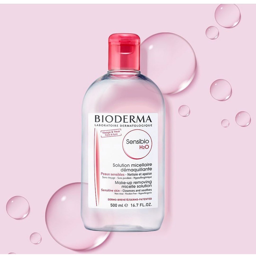 Nước Tẩy Trang Bioderma Pháp H2O 500ML (Nắp Nhấn)