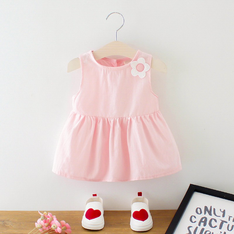 Bộ Đầm Công Chúa Chất Liệu Cotton Thời Trang 2020 Dành Cho Bé Gái 1-3 Tuổi