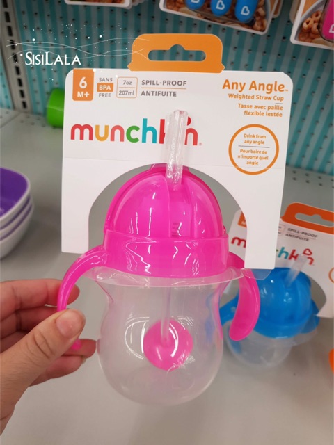 Bình uống nước mọi tư thế 360 độ Munchkin 207ml