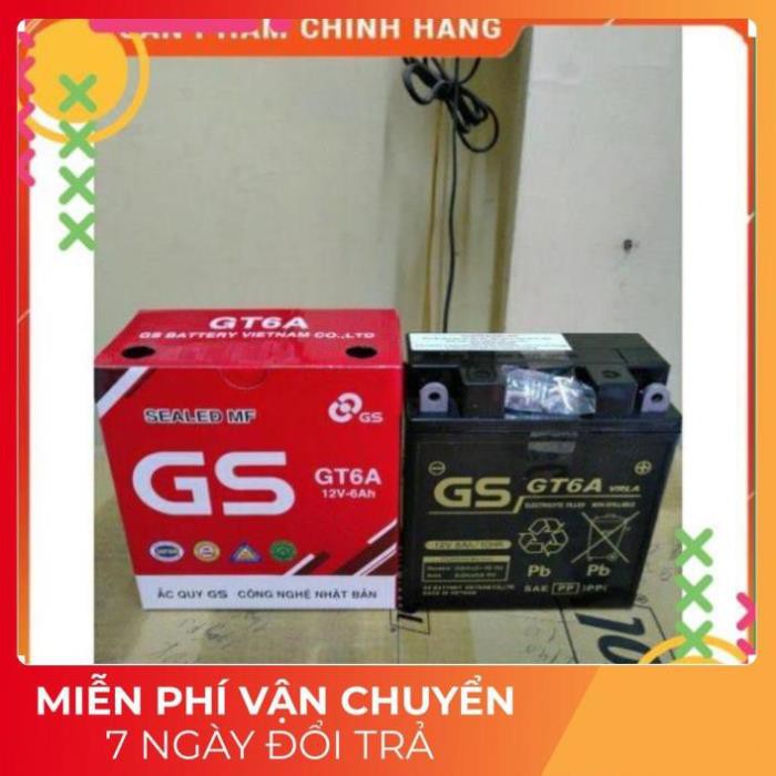 ắc quy xe máy GS 12v 6Ah ( Mã : GT6A)