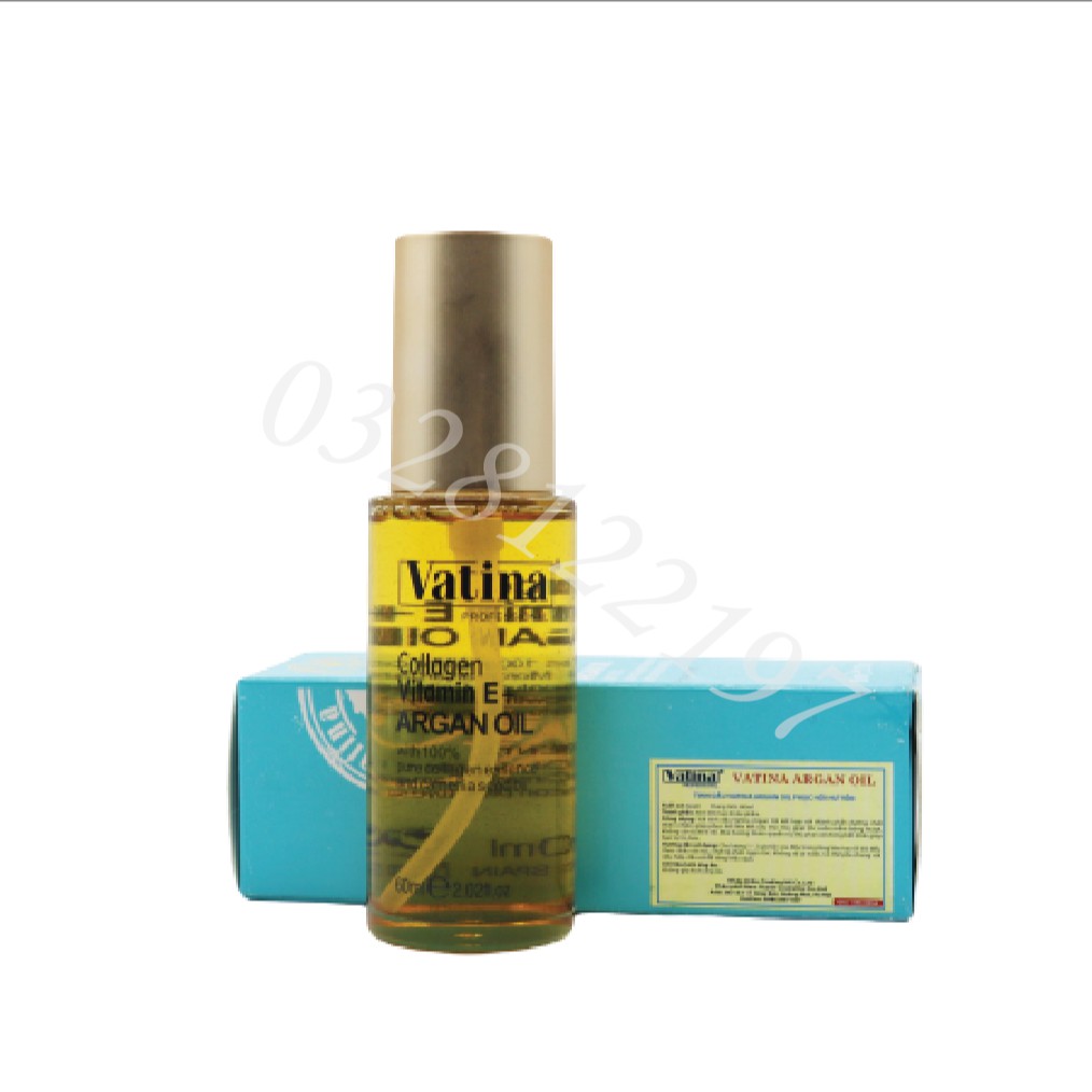 Tinh Dầu Dưỡng Tóc VATINA ARGAN OIL Vitamin E+ Collagen 60ML | BigBuy360 - bigbuy360.vn