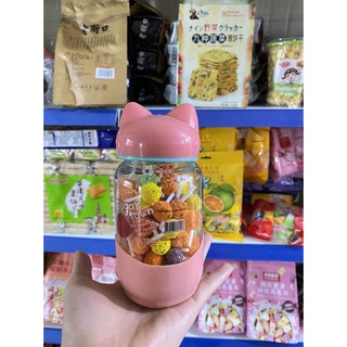 Kẹo mút dẻo vị trái cây lọ thủy tinhHKfoods