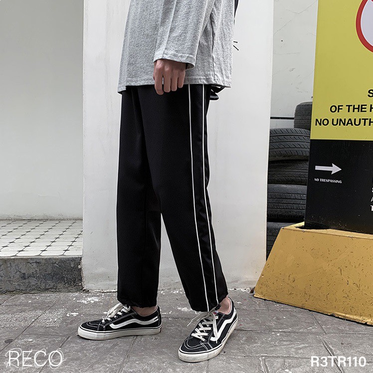 Quần vải nam Hàn Quốc cao cấp dáng rộng Trousers Loose R3TR110 Unisex