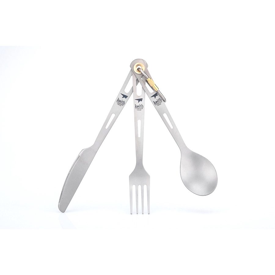 Keith Ti5310 - Bộ Dao Muỗng Nĩa Titanium
