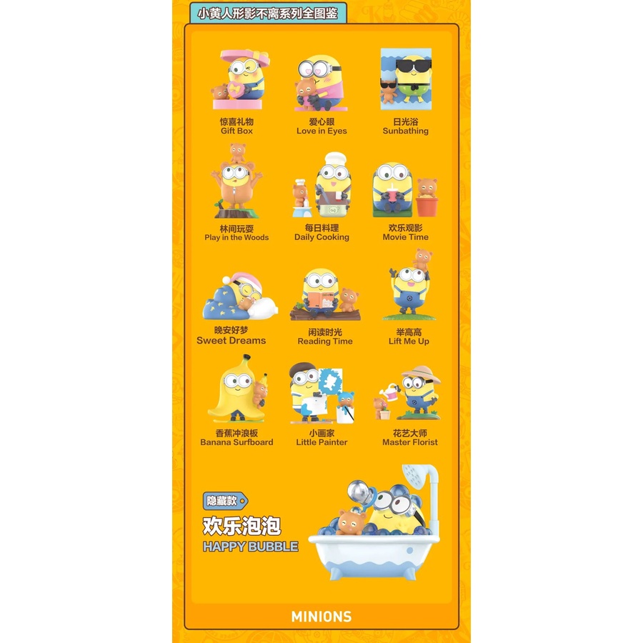 Mô Hình Nhân Vật Minions Bob & Tim Better Together Series Dễ Thương Dùng Làm Quà Tặng Trang Trí