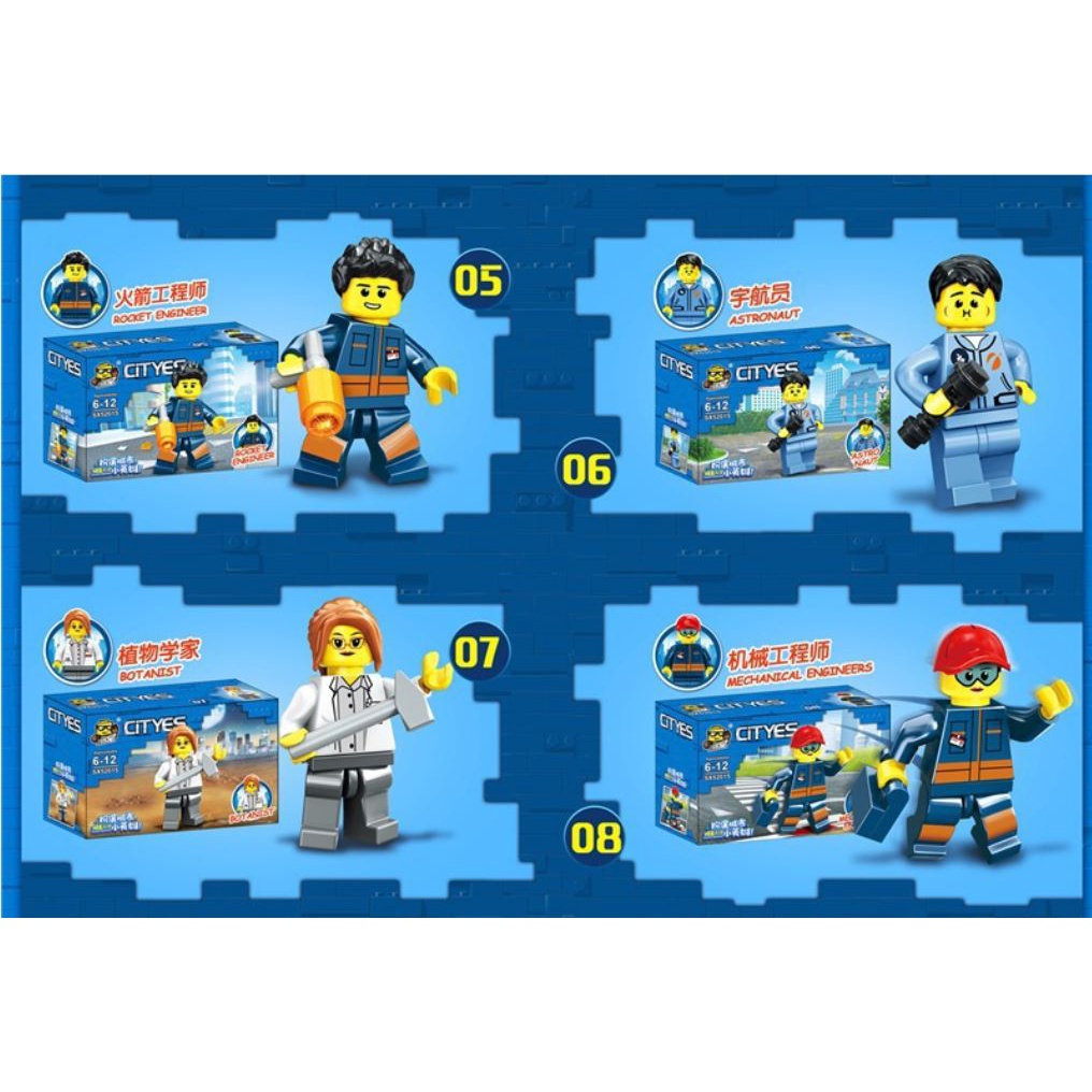 Lắp Ghép, Lắp Ráp Lego Hình Nhân Vật Ninja Trong Thành Phố - Đồ Chơi Xếp Hình Cho Trẻ