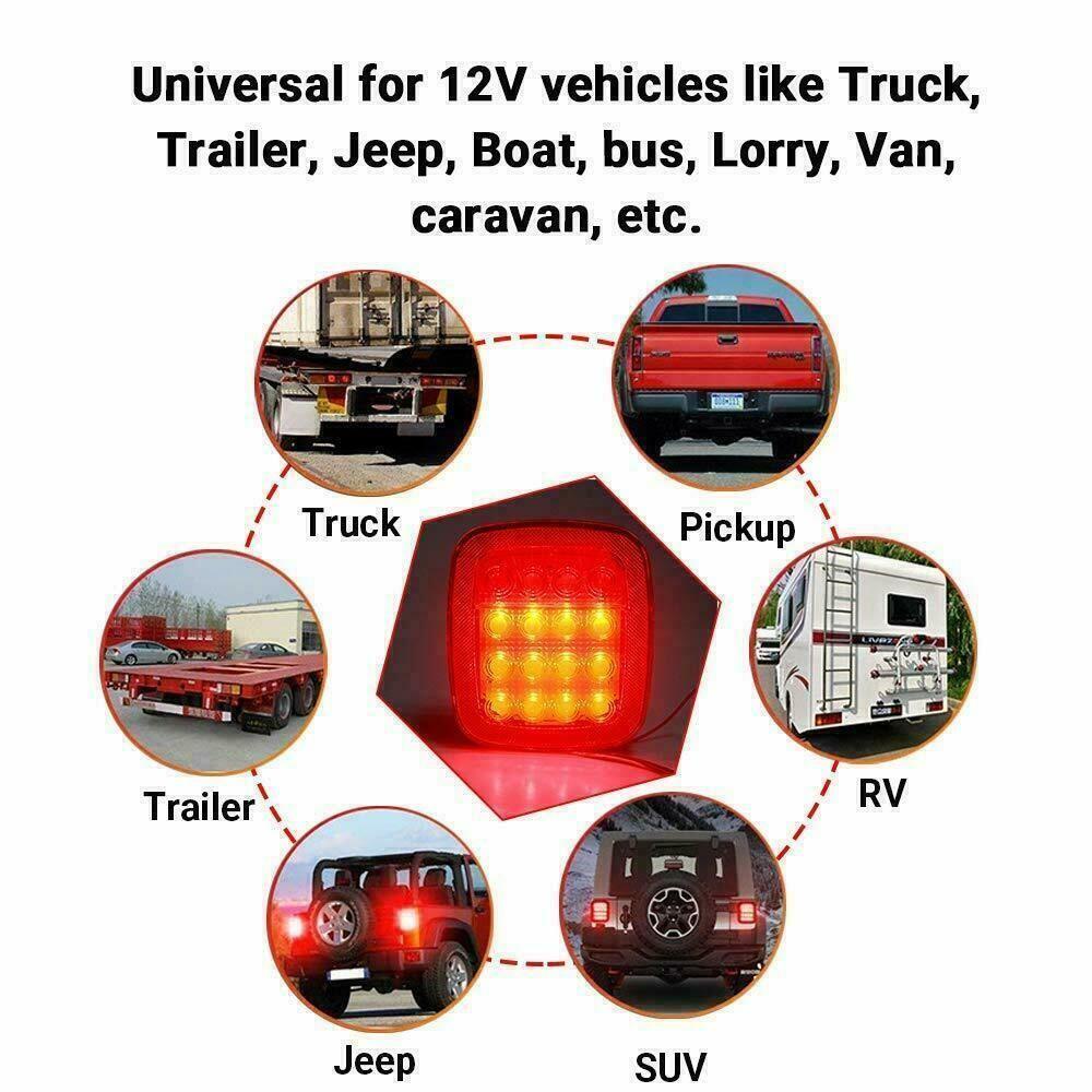 Bộ 2 Đèn Tín Hiệu Đuôi Xe Tải Jeep Wrangler CJ TJ YJ