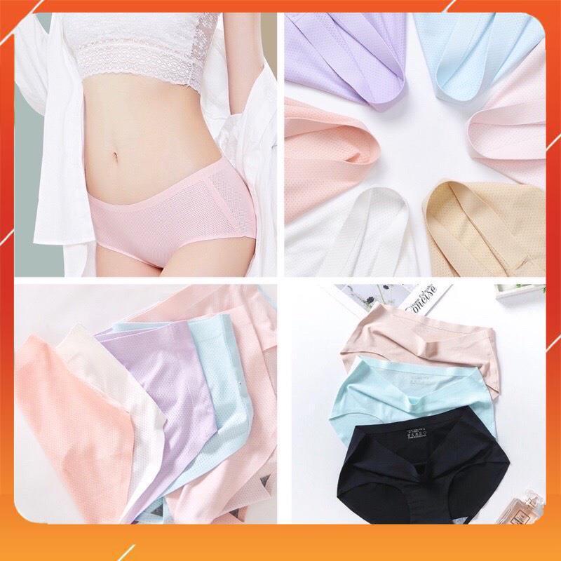 Quần lót nữ su thông hơi không đường may chất liệu cao cấp kháng khuẩn chống tụt nâng mông