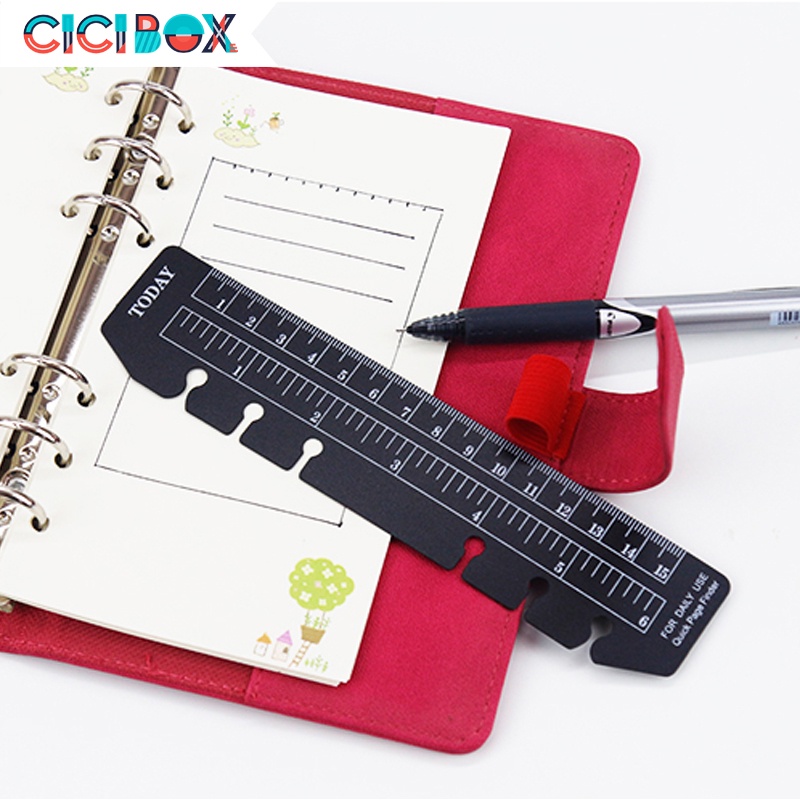 Thước nhựa dẻo phụ kiện cho sổ còng, sổ planner, bullet journal nhiều size CICIBOX