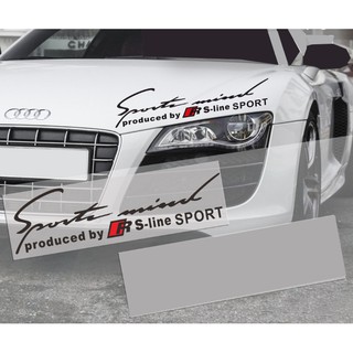 Tem sport mind dán capo xe ô tô