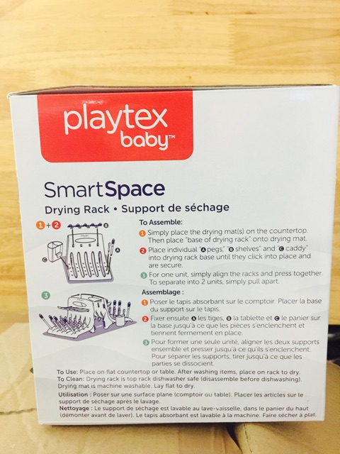 Giá úp bình sữa Playtex Baby Smart Space - Hàng xách tay Mỹ