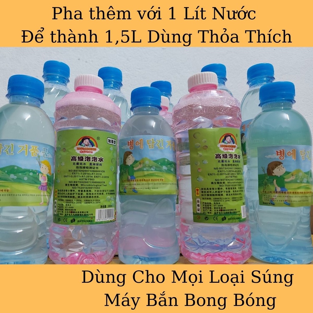 Nước Tạo Bong Bóng Xà Phòng Dùng Cho Mọi Loại Súng, Máy Bắn