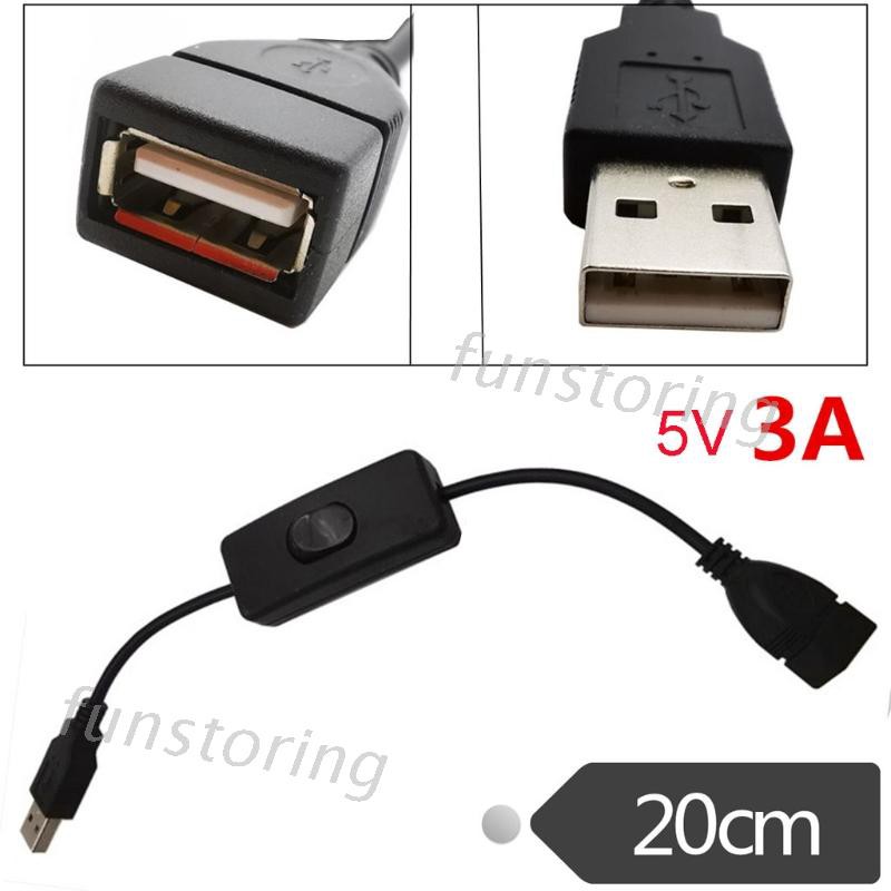 Cáp Mở Rộng Usb 2.0 Có Công Tắc Cho Quạt / Đèn Để Bàn