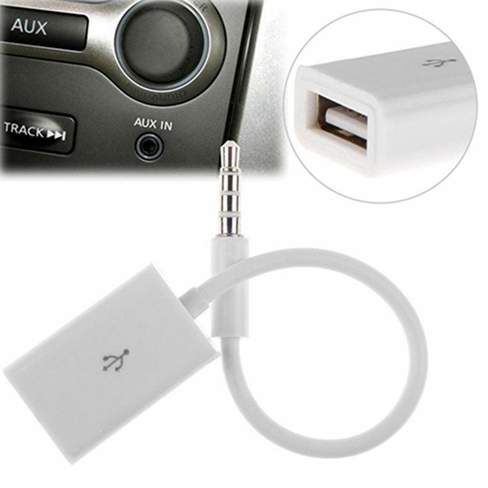 Giắc Chuyển Đổi Âm Thanh 3.5 AUX Sang USB USB Ổ Đĩa U MP3 Cho Xe Hơi E2U8