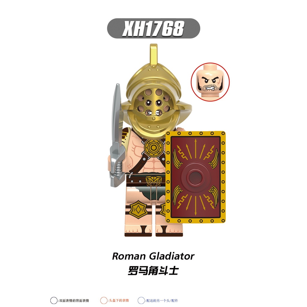 Minifigures Các Mẫu Nhân Vật Lính Trung Cổ Lính Roman Chiến Binh La Mã Cổ Đại Sparta Hiệp Sĩ Lính Thập Tự Chinh X0320