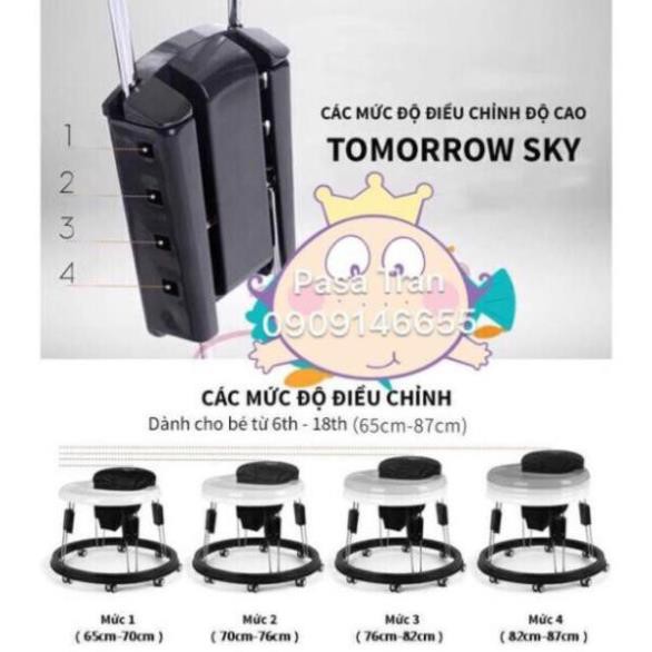 Xe tròn tập đi Tomorrow sky 7 nấc cao thấp HCM