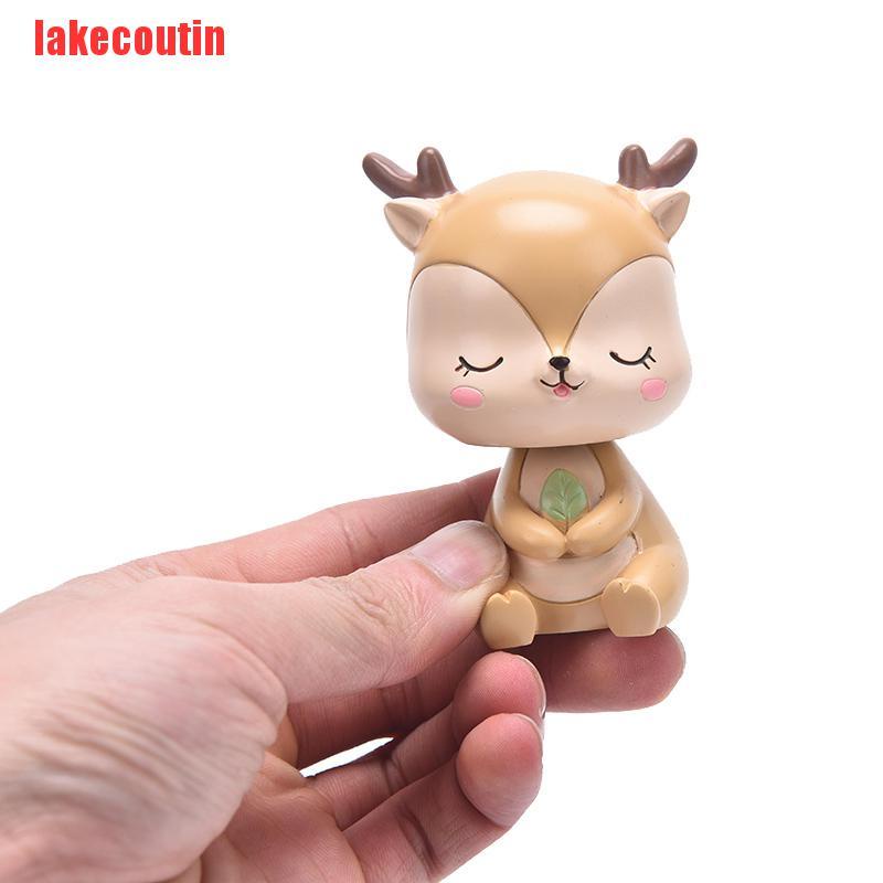 {lakecoutin}Lovely Sika Deer Topper Wedding Party Dessert Car Decor Home Ornament Gifts UQX