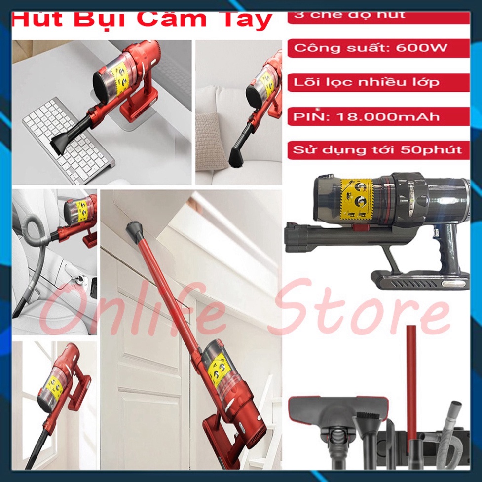 ✨Hàng mới 2022✨Máy hút bụi cầm tay đa năng - hút bụi gia đình - công ty - xe ô tô cao cấp