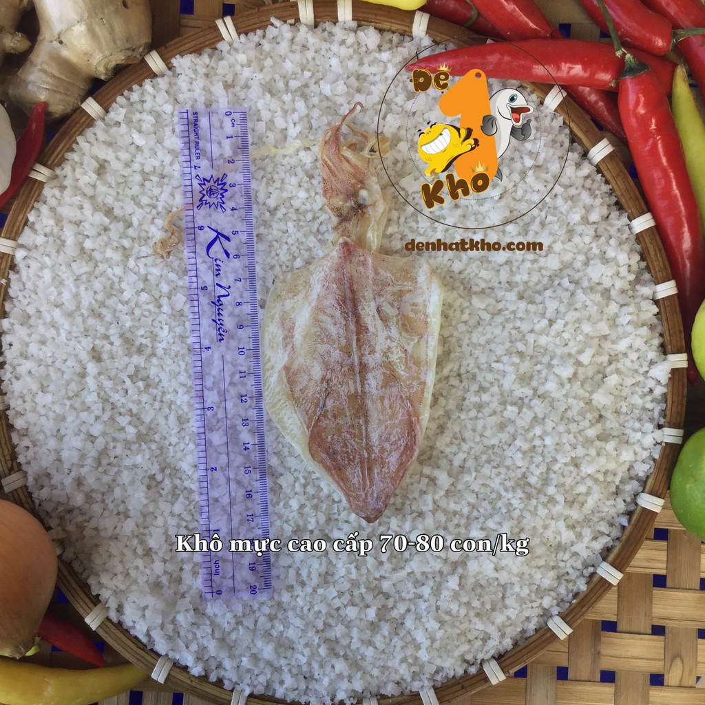 Mực Khô Câu ĐỆ NHẤT KHÔ Size 70-80 con/kg 100g, Hàng Cao Cấp Xuất Khẩu, Dày Ngọt Thơm Ngon, Hàng Mới, Đặc Sản Phan Thiết