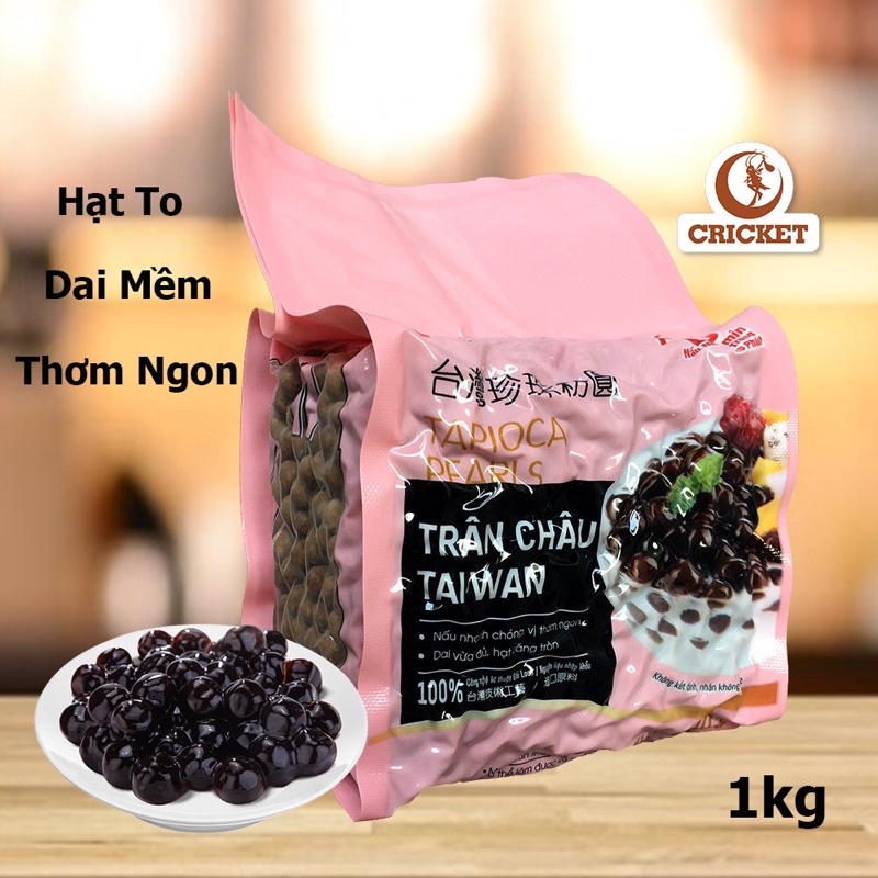 Trân châu đen Đài Loan hương caramel gói 1kg