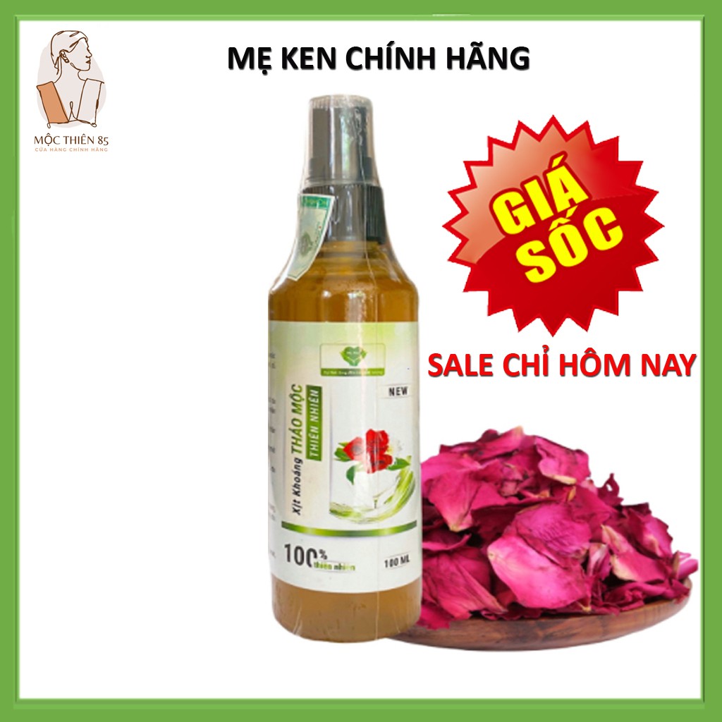 Xịt Khoáng Thảo Mộc Mẹ Ken Cấp Ẩm Chống Nhăn Giữ Lớp Trang Điểm - Phục Hồi Da Bị Tổn Thương Laure - 100ml [Mộc Thiên]