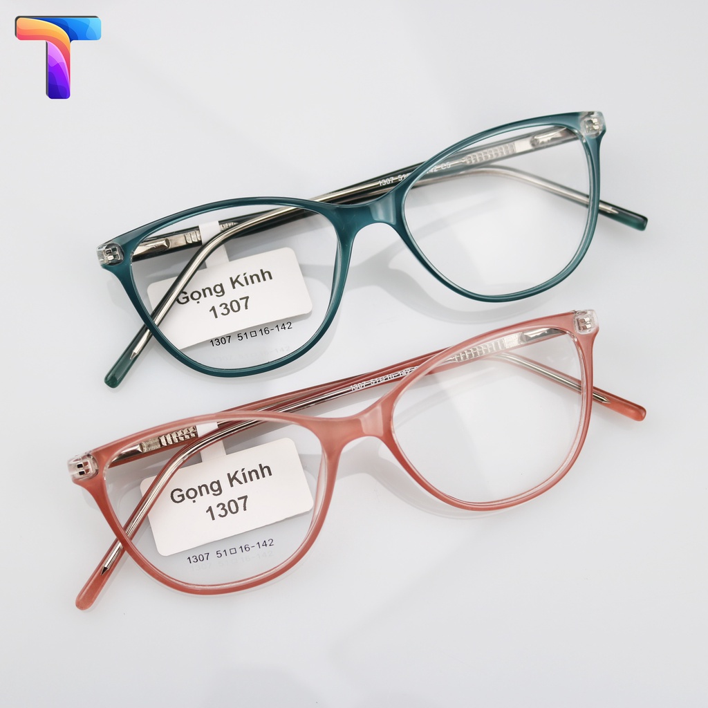Gọng kính trẻ em mắt mèo kim loại nhựa 1307