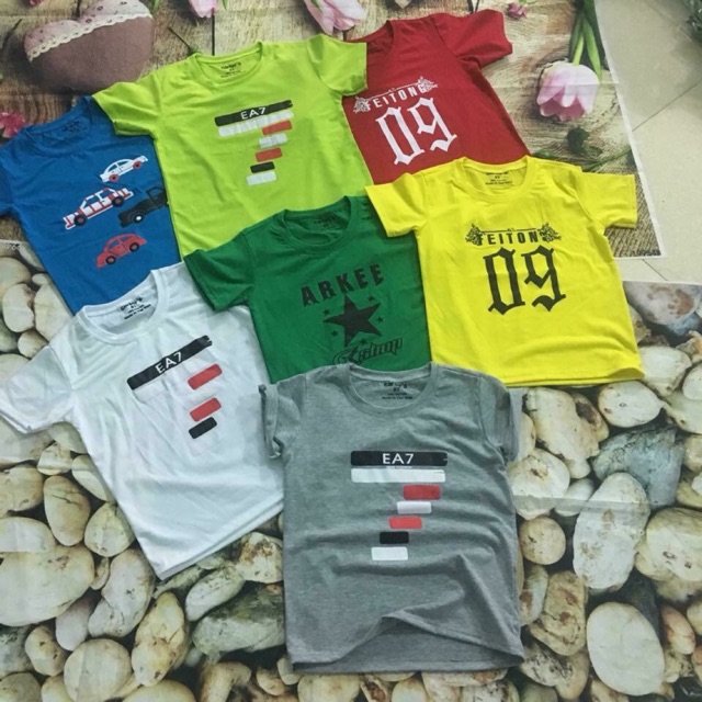 Combo 75 áo phông ngày hè cho bé
