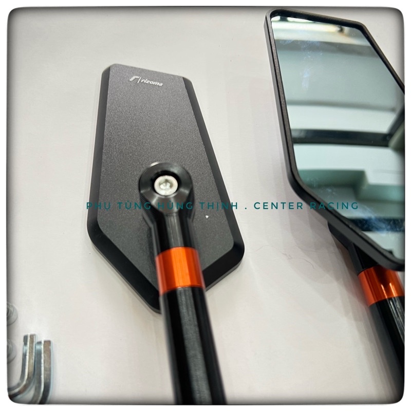 Kính chiếu hậu  iPhone xéo Rizoma loại 1 hàng nhập khẩu chất lượng cao gắn được tất cả dòng xe máy