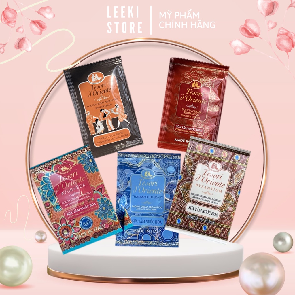 Sữa Tắm Nước Hoa Tesori CHÍNH HÃNG Gói Sữa Tắm Tesori O'drient 7ml