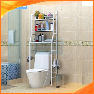 Kệ nhà tắm, phòng vệ sinh 3 tầng đa năng tiết kiệm không gian, kệ để đồ trên bồn cầu  9258