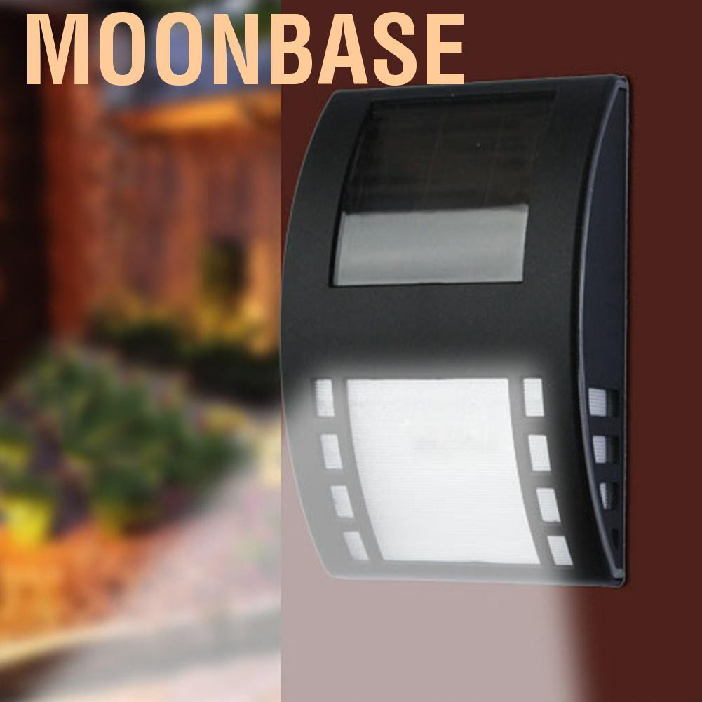 Moonbase 3 LED Solar Motion Sensor Light Outdoor Garden Security Lamp Floodlight