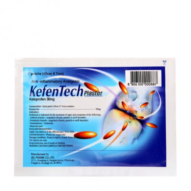 Miếng dán giảm đau Hàn Quốc - Kefentech plaster
