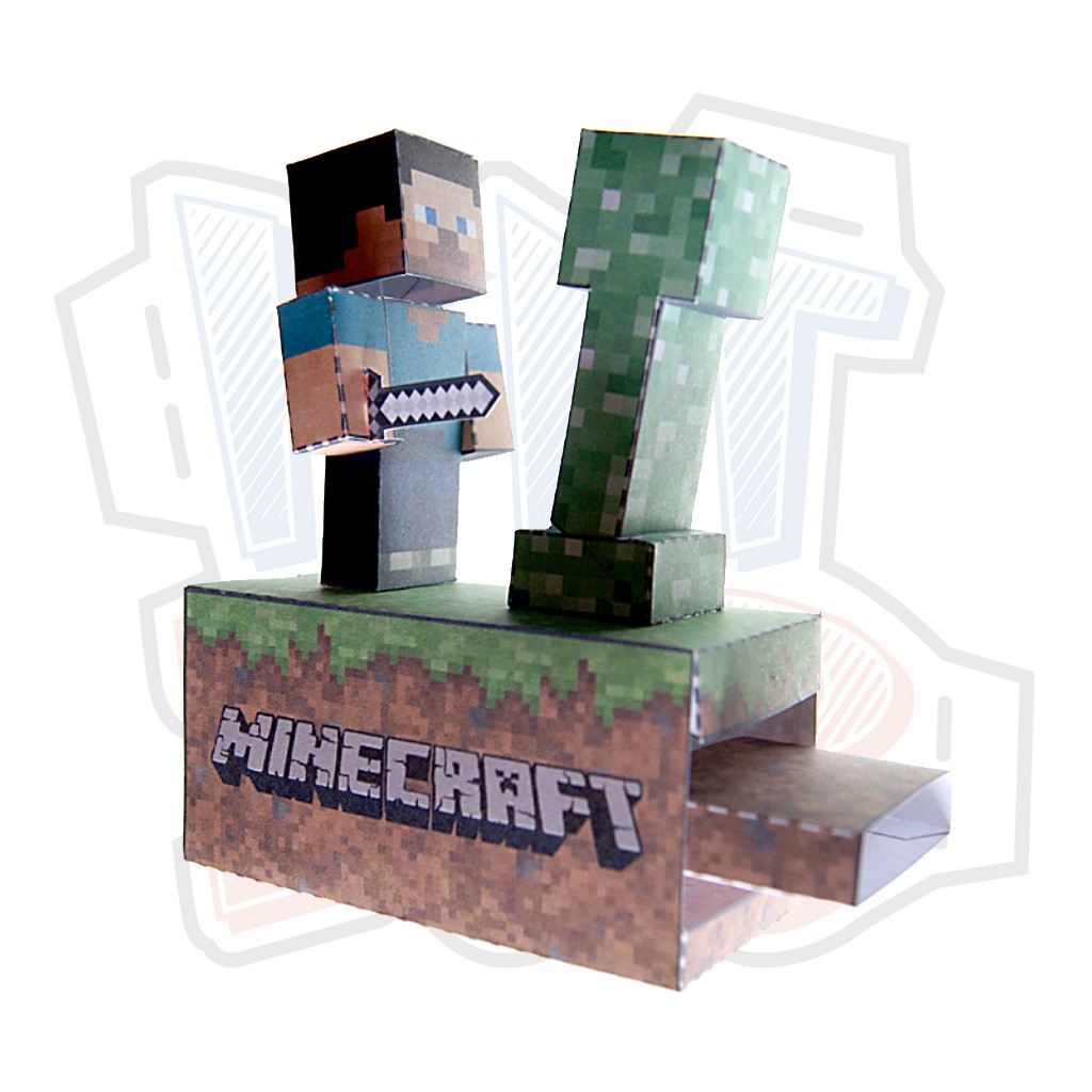 Mô hình giấy Minecraft Machine chuyển động