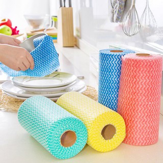 CUỘN 50 TỜ GIẤY LAU ĐA NĂNG BẰNG VẢI KHÔNG DỆT